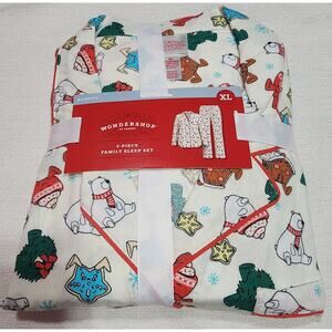 wondershop women's two piece family sleep set XL